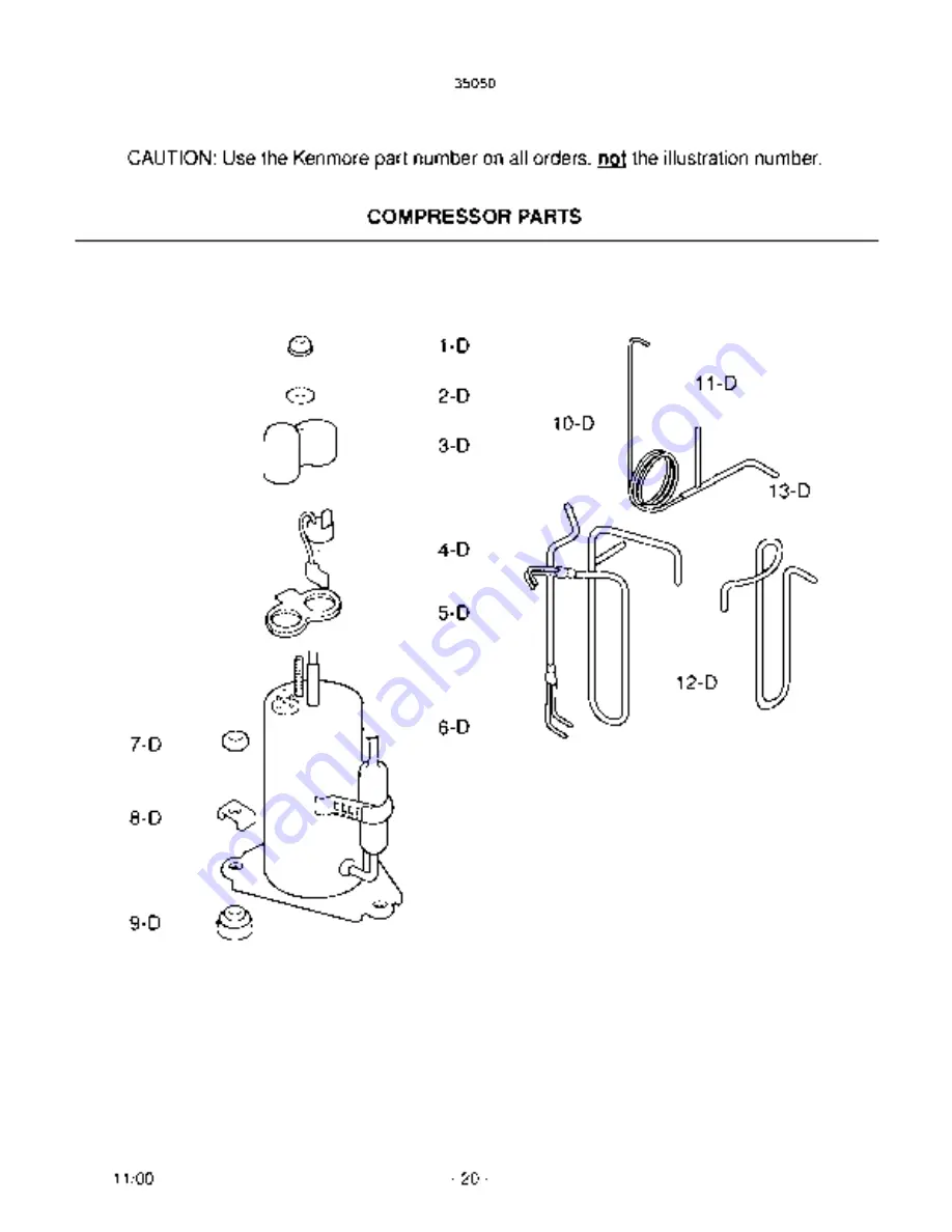 Kenmore 35050 Owner'S Manual Download Page 20