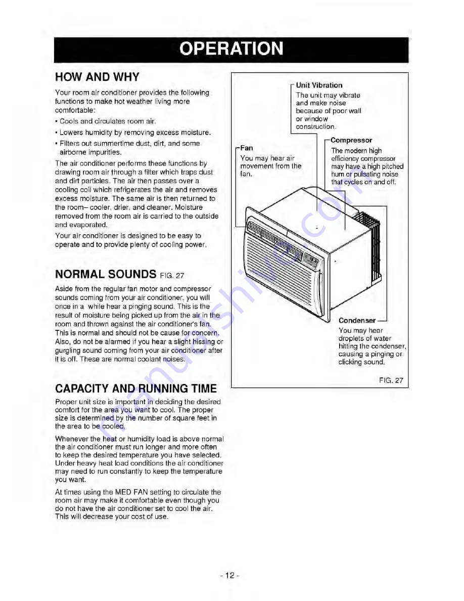 Kenmore 35760 Owner'S Manual Download Page 12