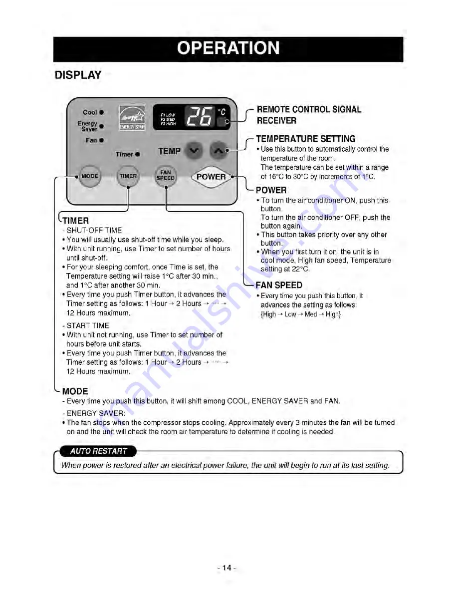 Kenmore 35760 Owner'S Manual Download Page 14