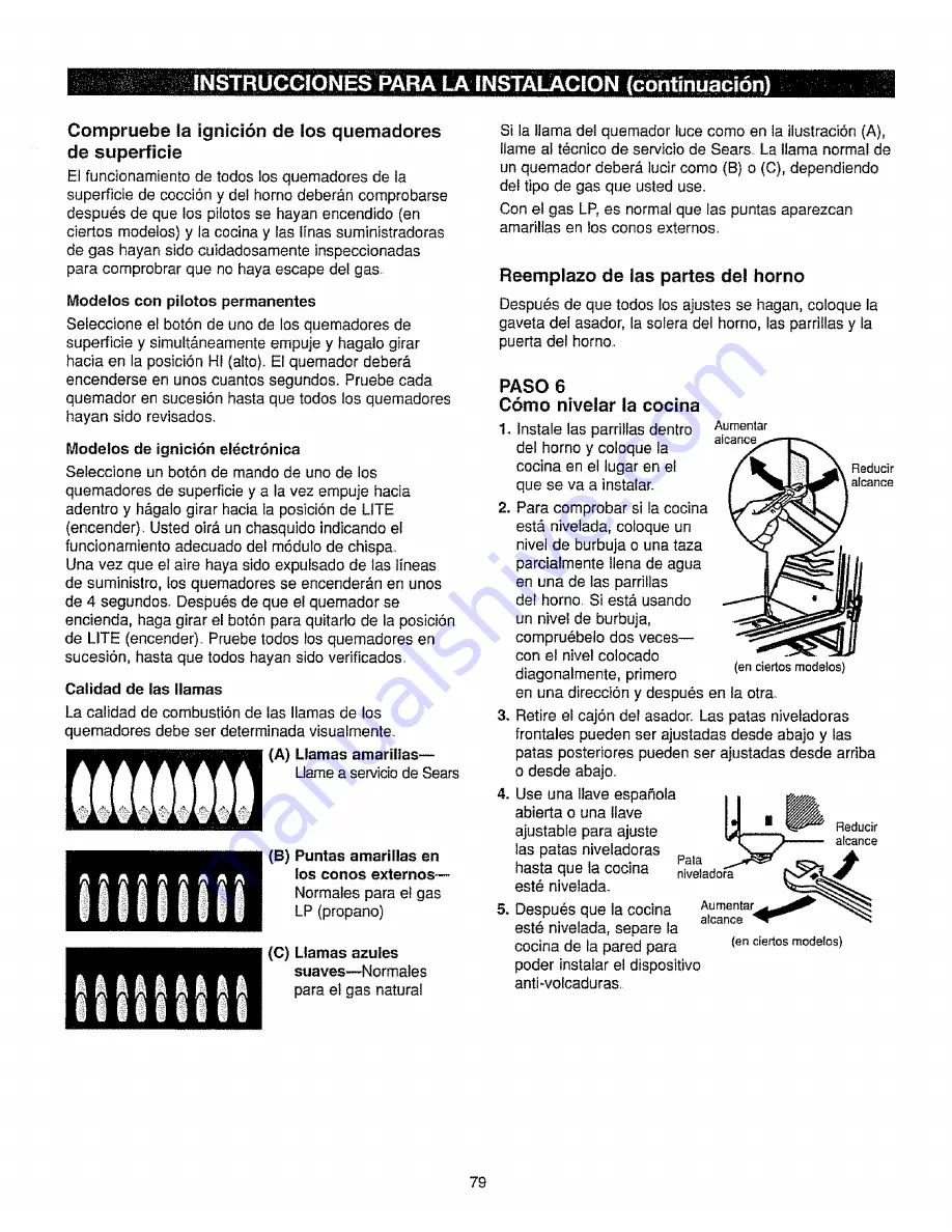 Kenmore 362.6112 Series Use & Care Manual Download Page 79