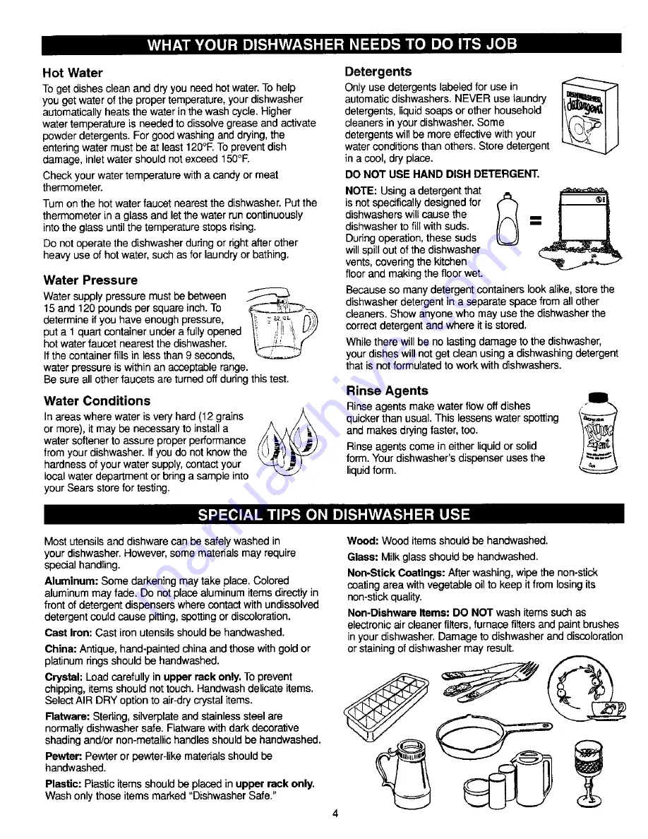 Kenmore 363.1532 Use & Care Manual Download Page 4