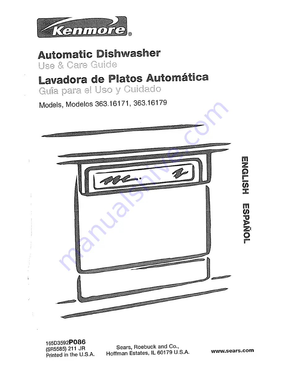 Kenmore 363.16171 Use & Care Manual Download Page 1