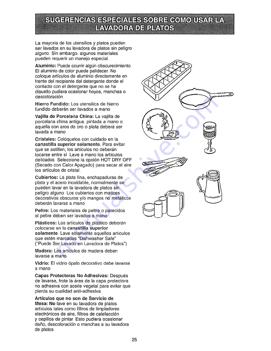 Kenmore 363.16171 Use & Care Manual Download Page 25