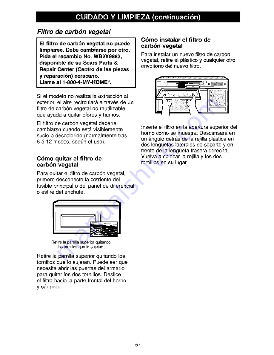 Kenmore 363.6270 Series Скачать руководство пользователя страница 57