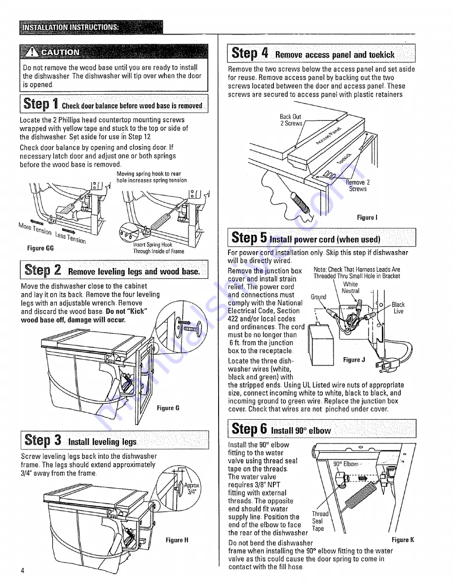 Kenmore 36314673100 Installation Instructions Manual Download Page 4