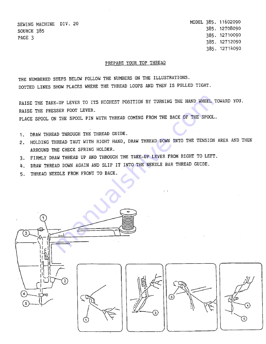 Kenmore 385.11602090 Service Manual Download Page 5