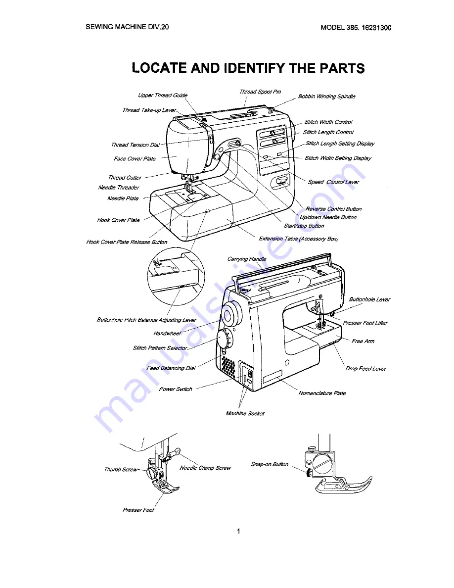 Kenmore 385.16231400 Service Manual Download Page 3