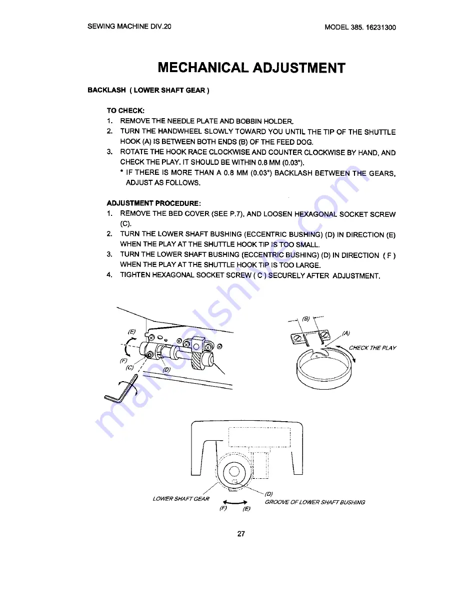 Kenmore 385.16231400 Service Manual Download Page 29