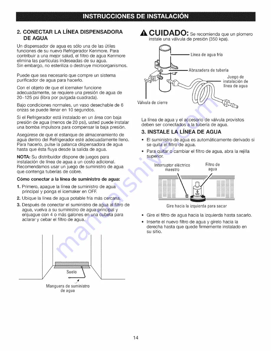 Kenmore 401.40483800 Скачать руководство пользователя страница 14