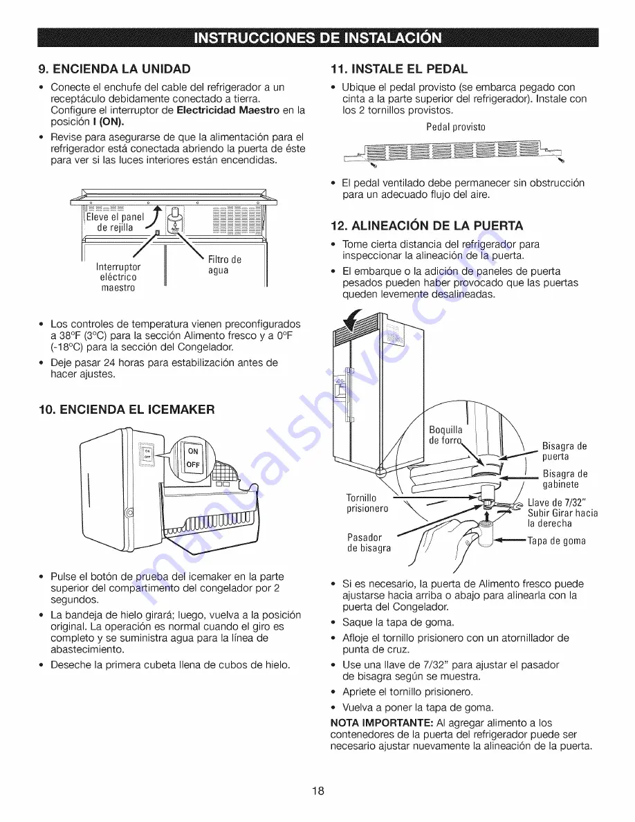 Kenmore 401.40483800 Скачать руководство пользователя страница 18