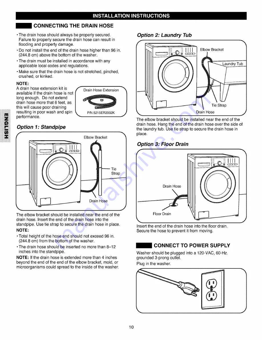 Kenmore 4027 - 4.0 cu. Ft. Front-Load Washer Скачать руководство пользователя страница 10