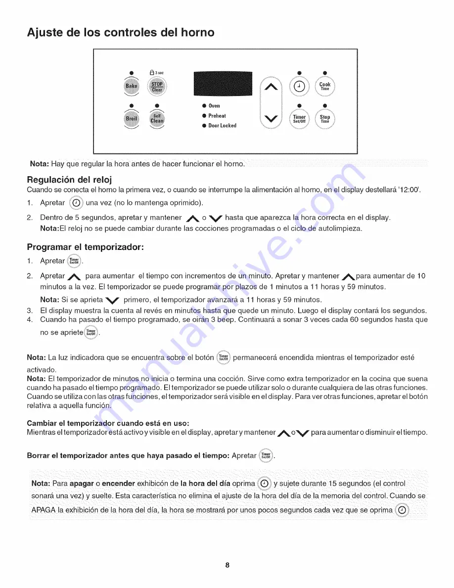 Kenmore 4045 - 24 in. Ing Wall Oven Use & Care Manual Download Page 30