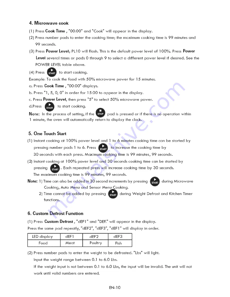 Kenmore 405.74223310 Use & Care Manual Download Page 11