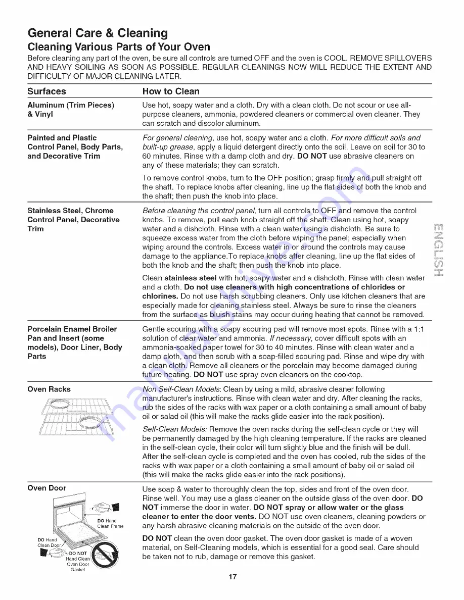 Kenmore 4061 - 24 in.  Clean Double Wall Oven Use And Care Manual Download Page 17