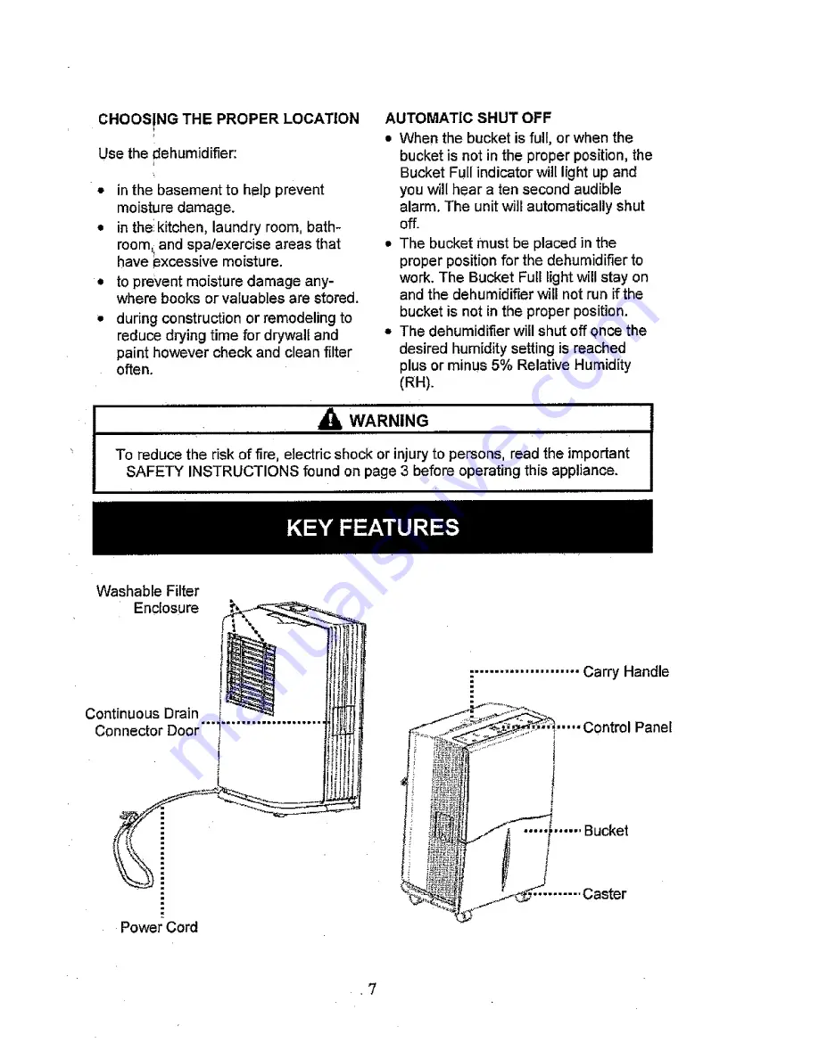 Kenmore 407.52301 Use & Care Manual Download Page 7