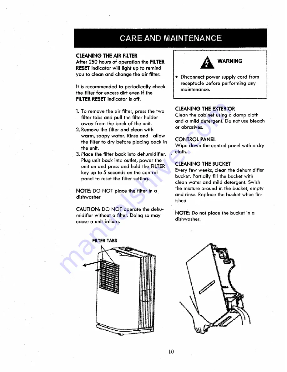 Kenmore 407.53550 Use & Care Manual Download Page 10