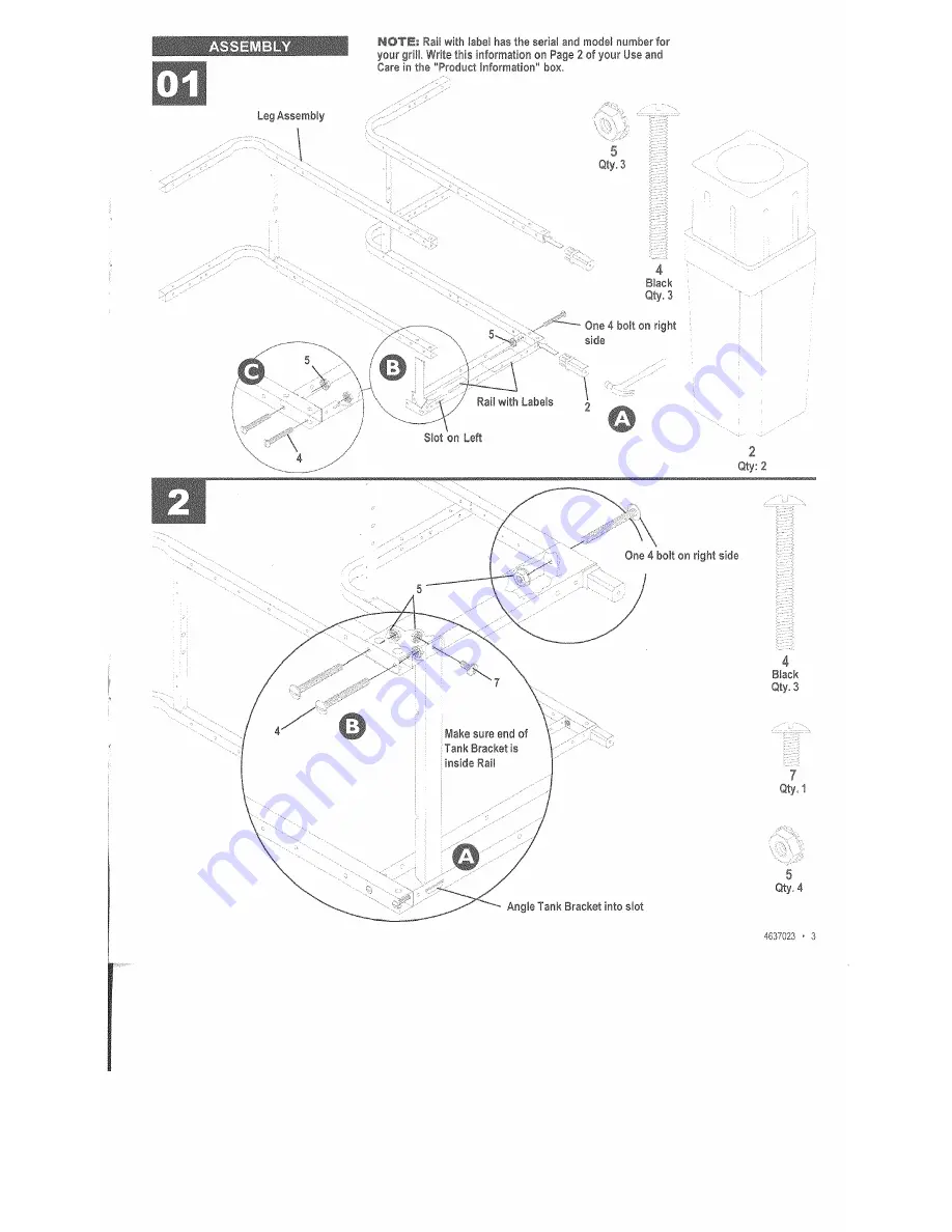 Kenmore 415.154050 Assembly Instructions Manual Download Page 3