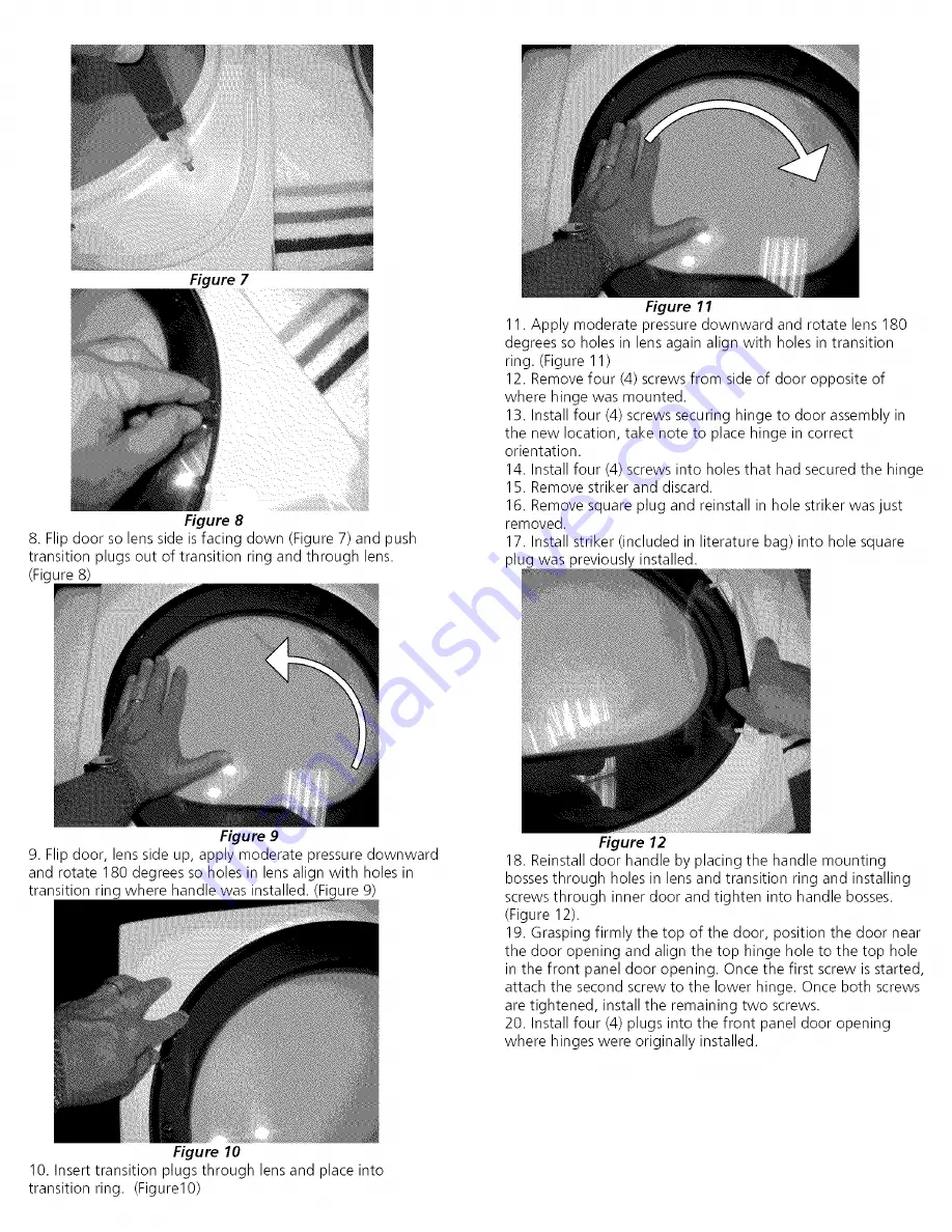 Kenmore 41798076700 Installation Instructions Manual Download Page 9