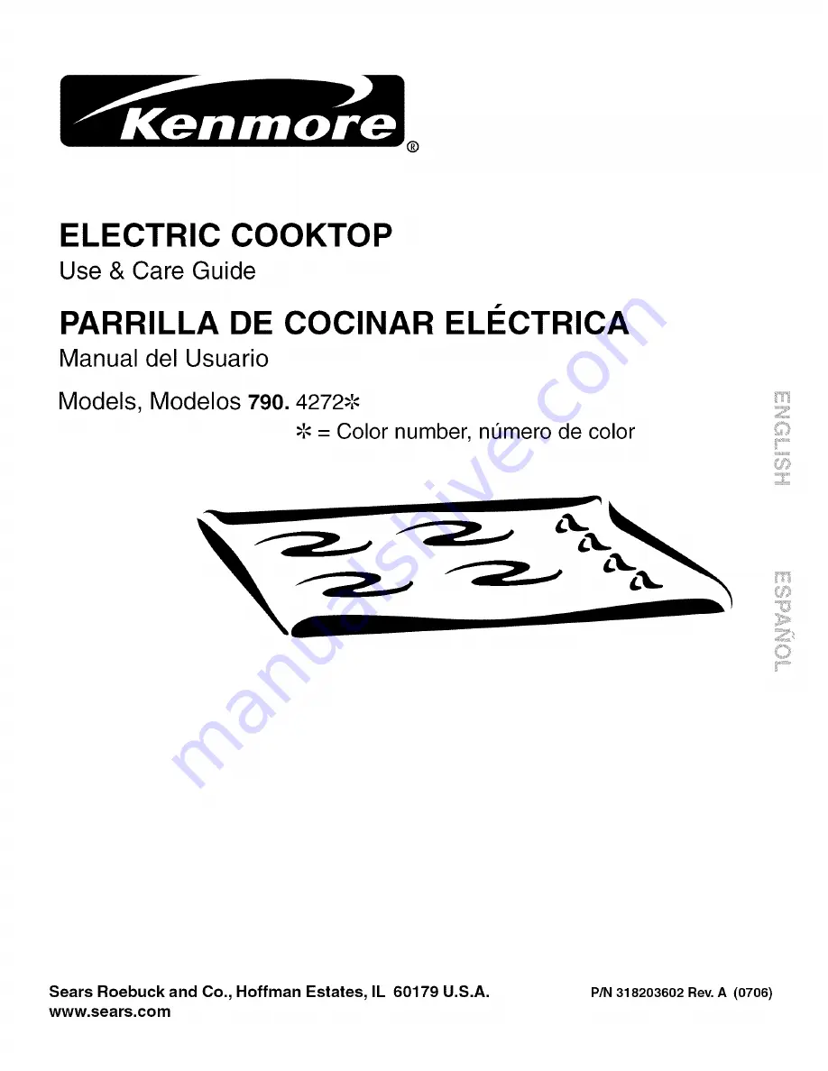 Kenmore 4272 Use And Care Manual Download Page 1