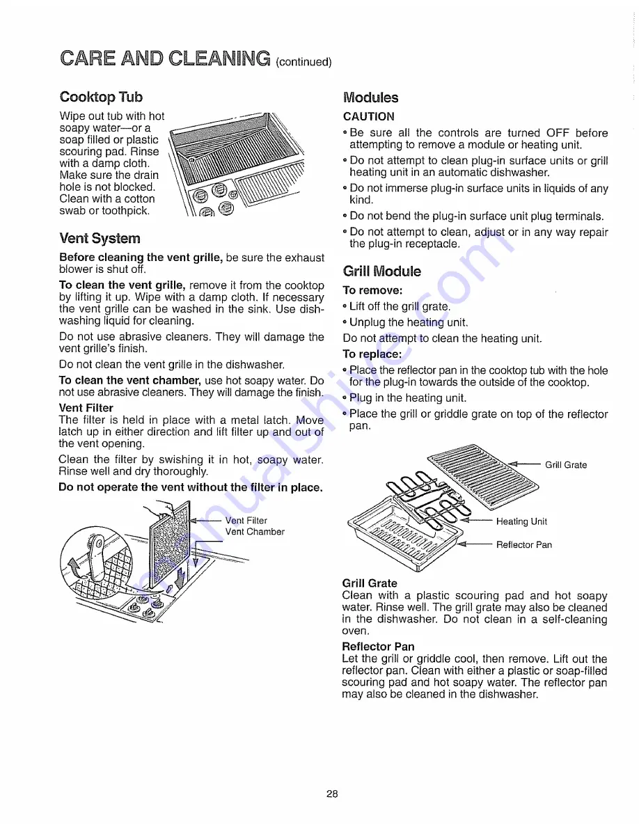 Kenmore 42725 Use And Care And Safety Manual Download Page 28