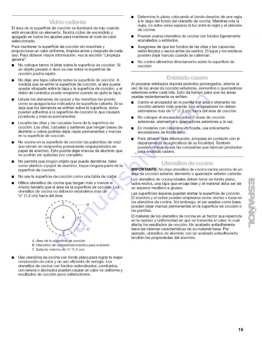 Kenmore 44089
44092 Use & Care Manual Download Page 19