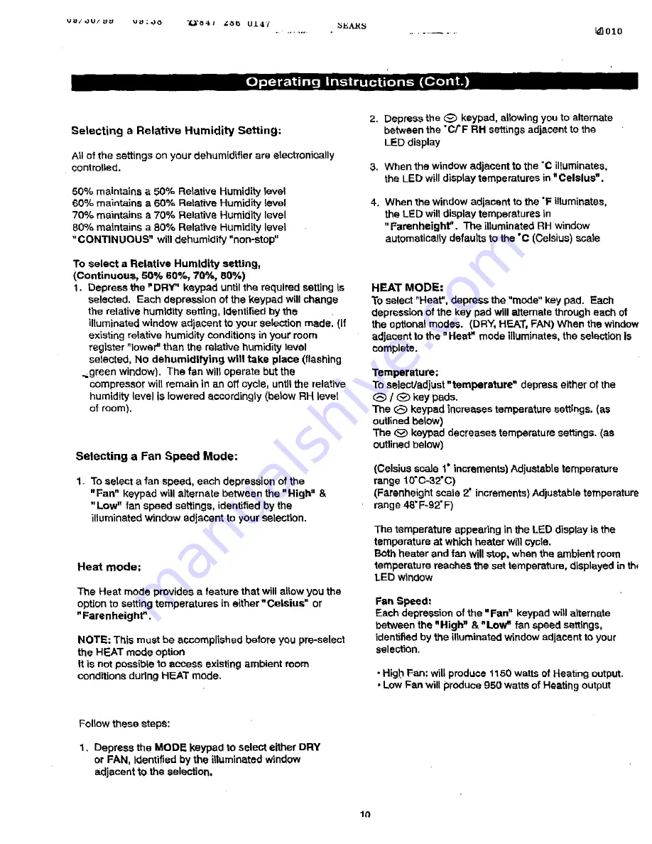 Kenmore 461-5949 User Manual Download Page 11