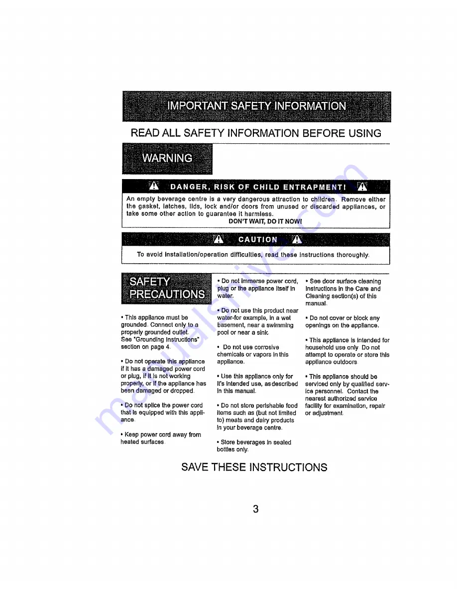 Kenmore 461.99100 Owner'S Manual Download Page 4