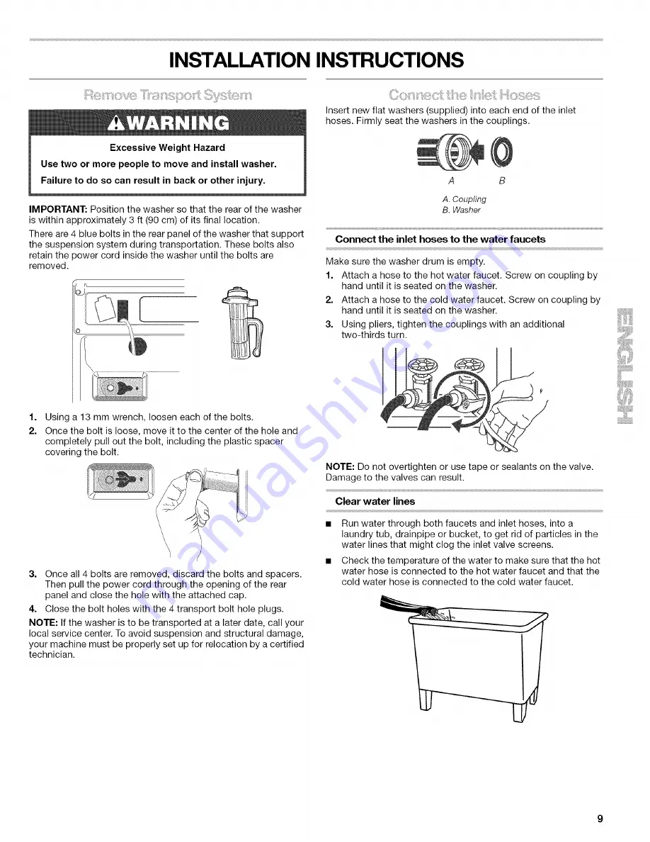 Kenmore 4751 - 3.6 cu. ft. HE2 Use And Care Manual Download Page 9