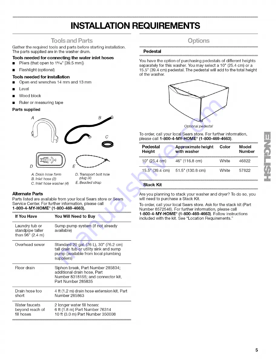 Kenmore 4753 - 3.6 cu. Ft. HE2 Use And Care Manual Download Page 5