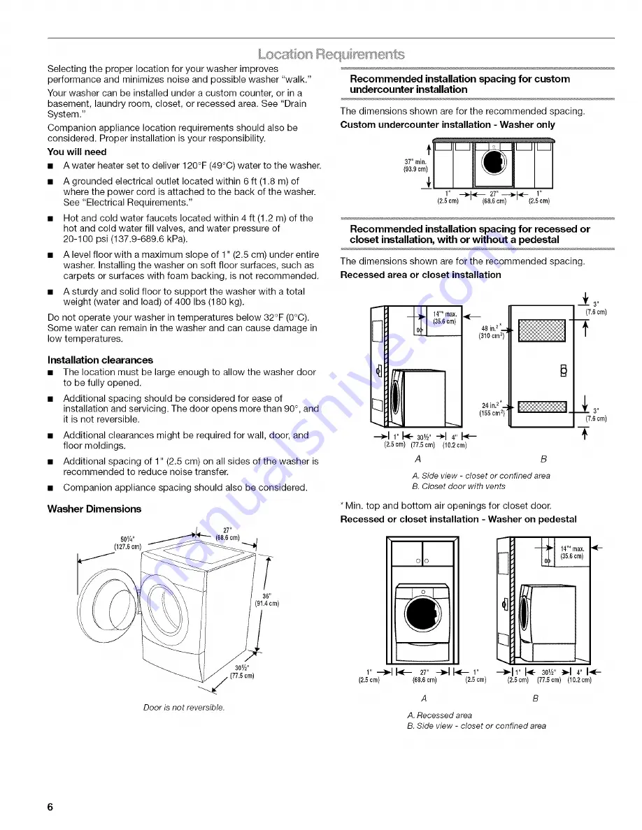 Kenmore 4753 - 3.6 cu. Ft. HE2 Use And Care Manual Download Page 6