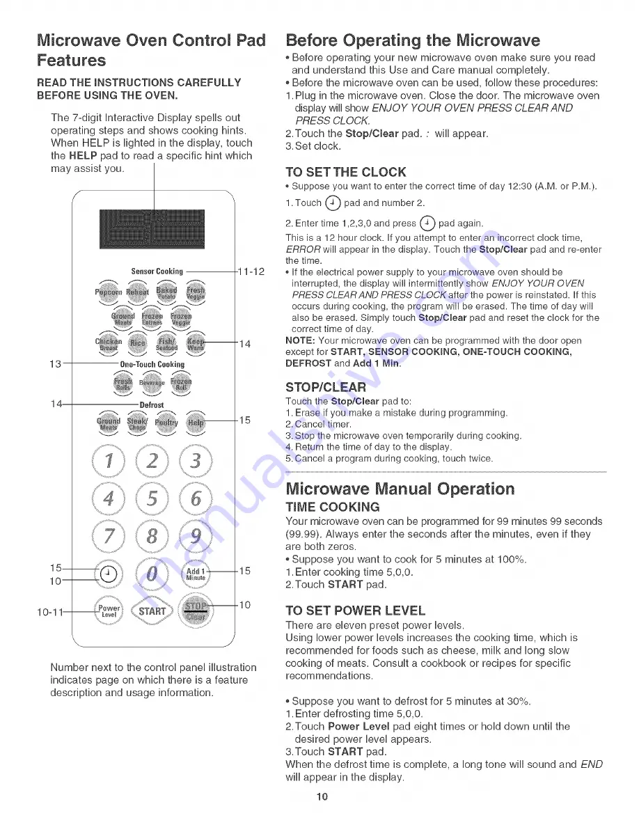 Kenmore 4785 Use & Care Manual Download Page 10