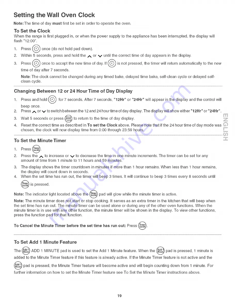 Kenmore 4785 Use & Care Manual Download Page 19