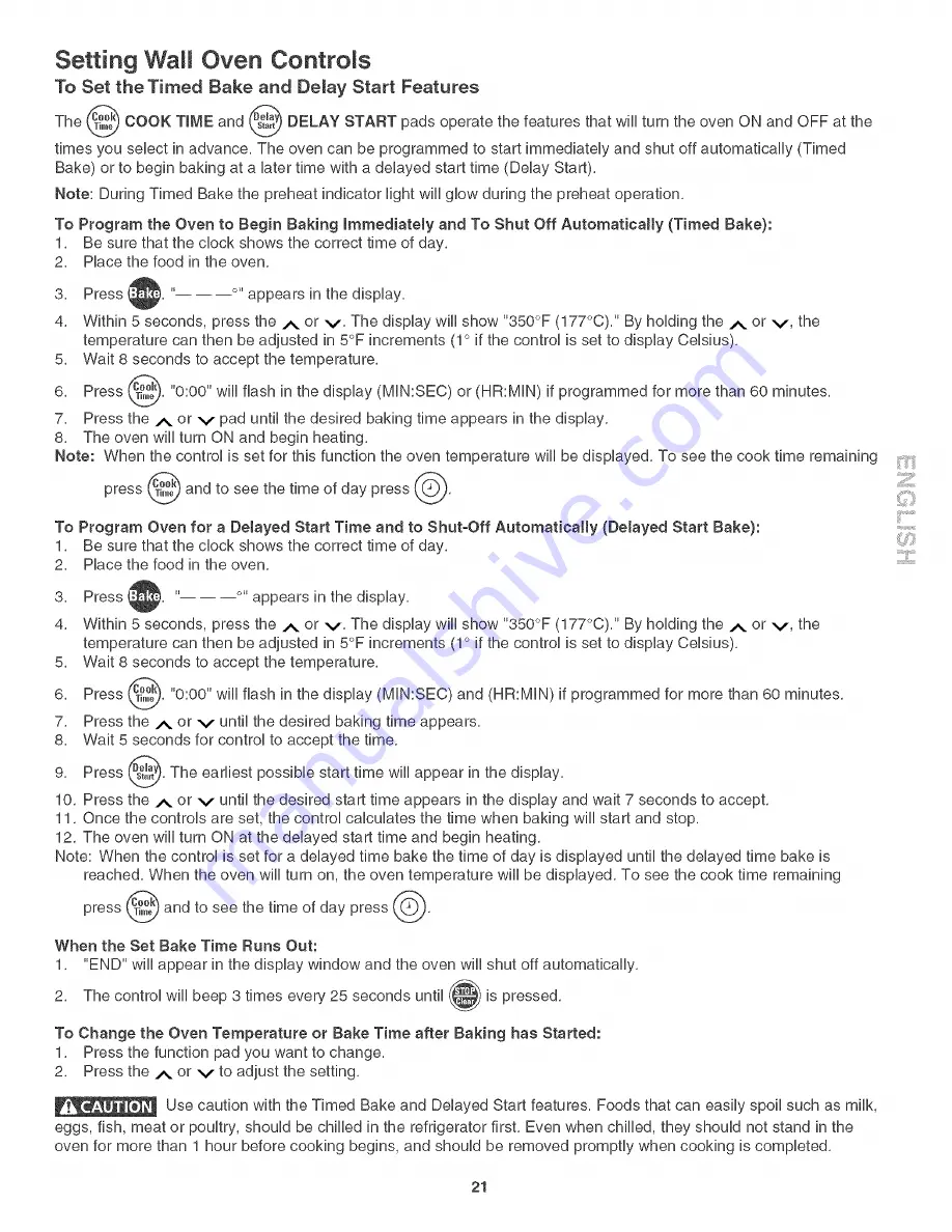 Kenmore 4785 Use & Care Manual Download Page 21