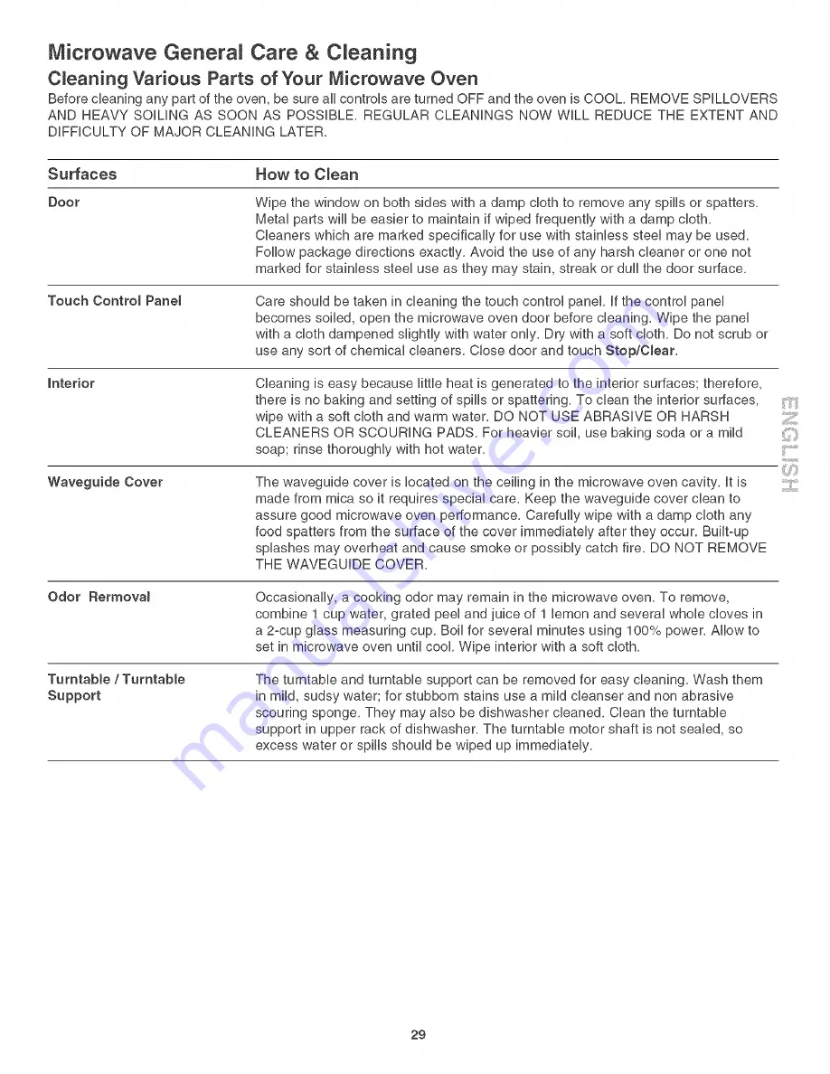 Kenmore 4785 Use & Care Manual Download Page 29