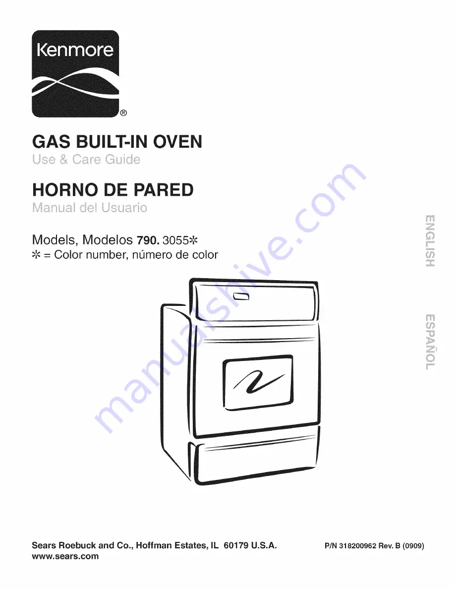 Kenmore 4802 - Elite 27 in. Wall Oven Use And Care Manual Download Page 1