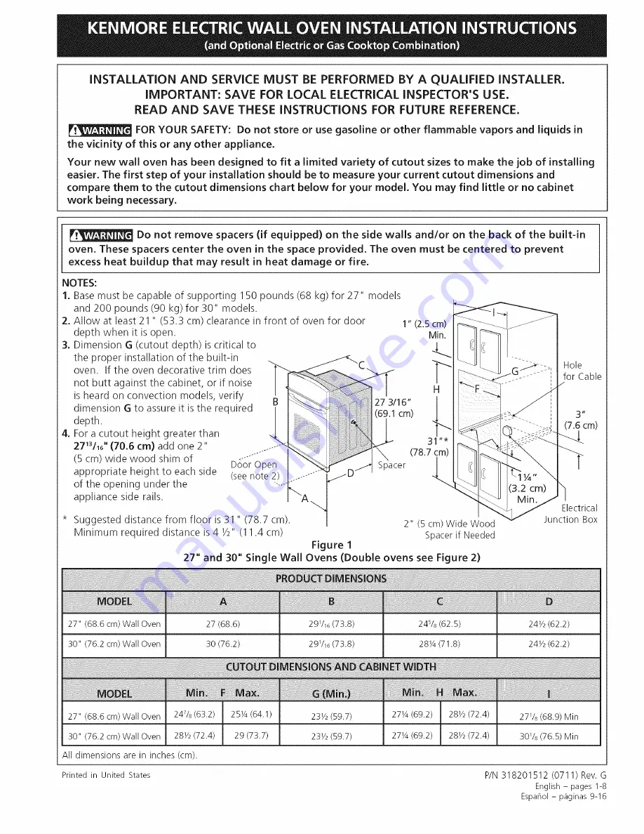 Kenmore 4803 Installation Instructions Manual Download Page 1