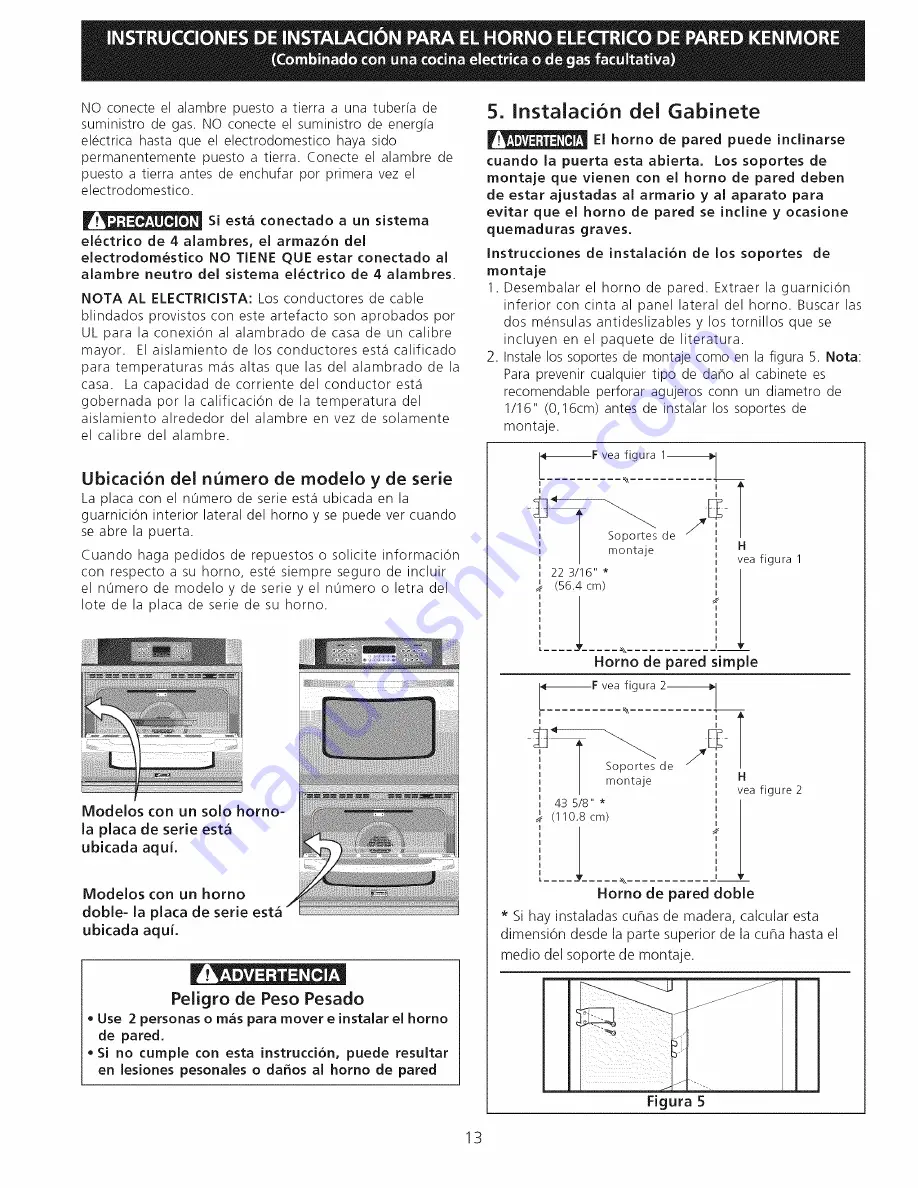 Kenmore 4803 Installation Instructions Manual Download Page 13