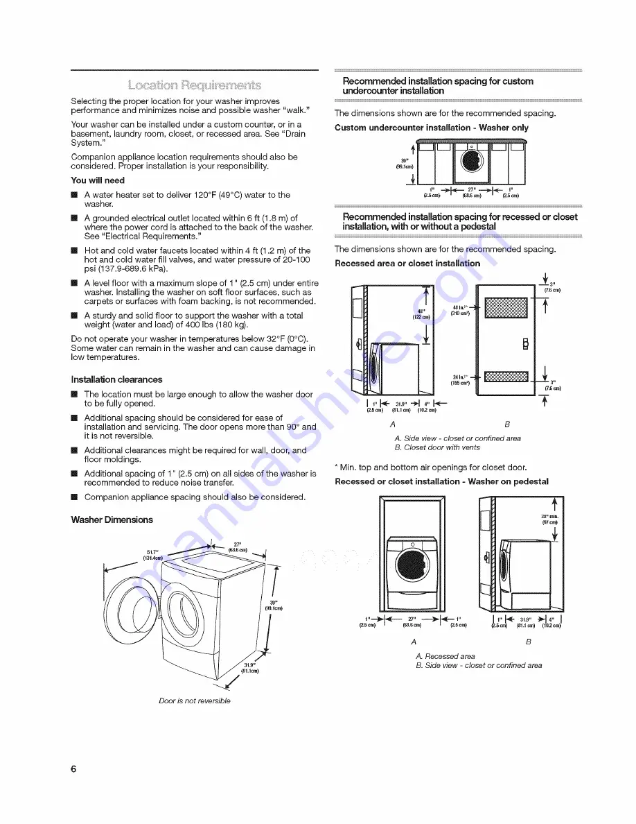 Kenmore 4900 series Скачать руководство пользователя страница 6