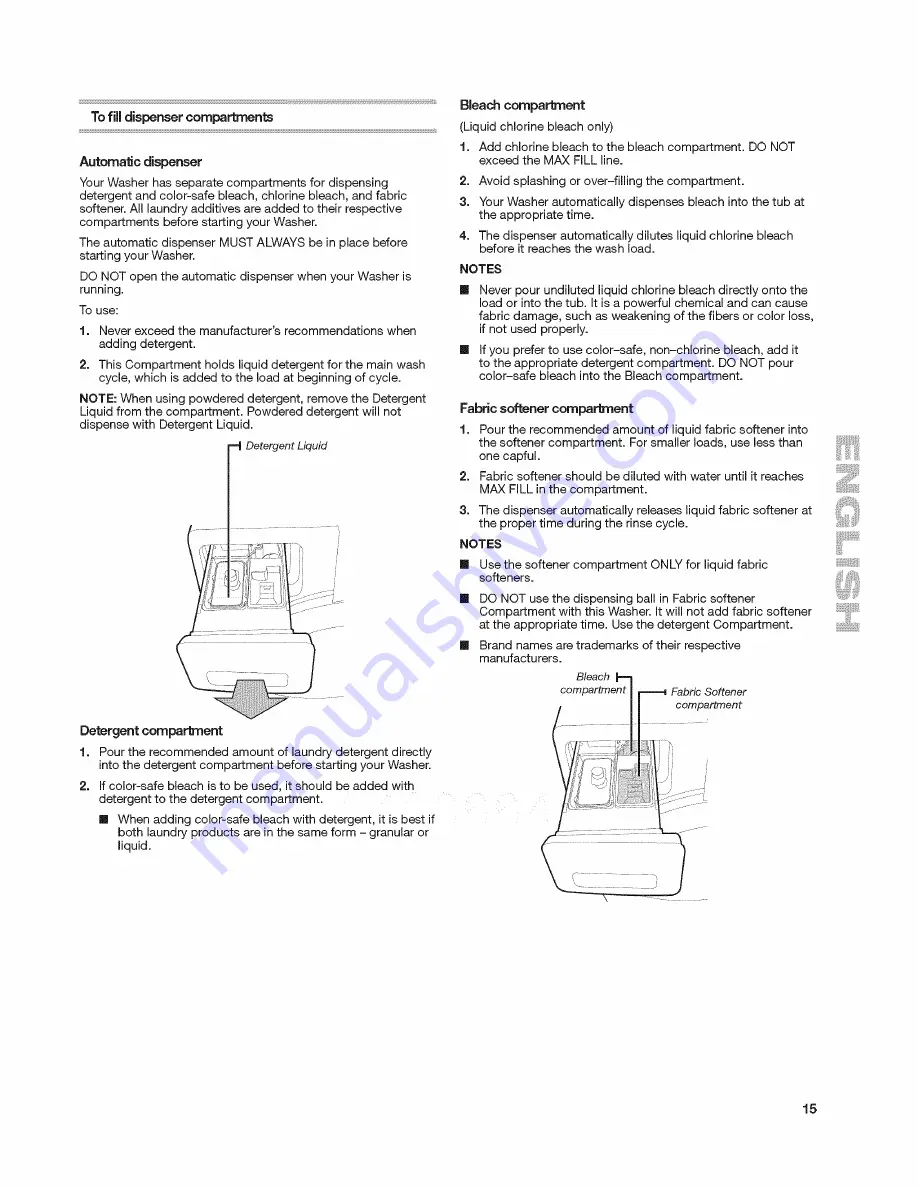 Kenmore 4900 series Скачать руководство пользователя страница 15