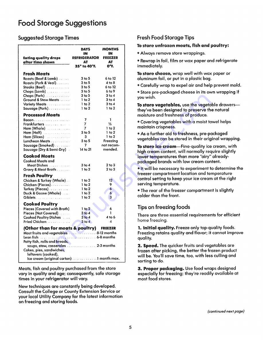 Kenmore 51241 Owner'S Manual Download Page 5