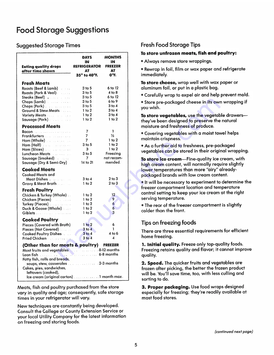 Kenmore 52471 Owner'S Manual Download Page 5