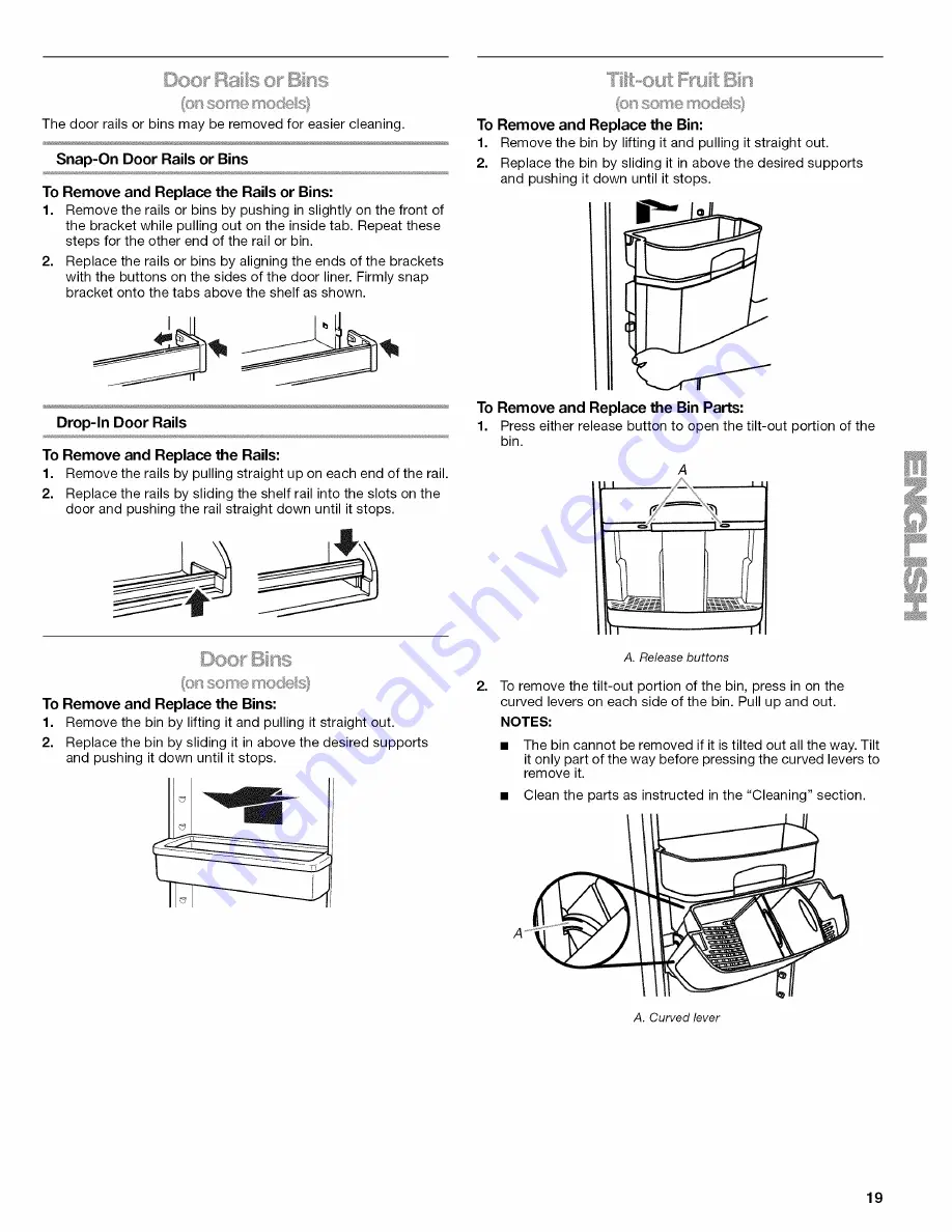 Kenmore 5478 - Elite 25.6 cu. Ft. Refrigerator Use And Care Manual Download Page 19