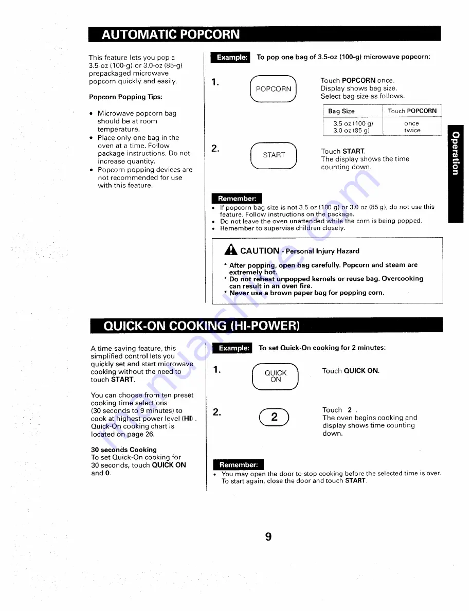 Kenmore 565. 66480 Owner'S Manual Download Page 11