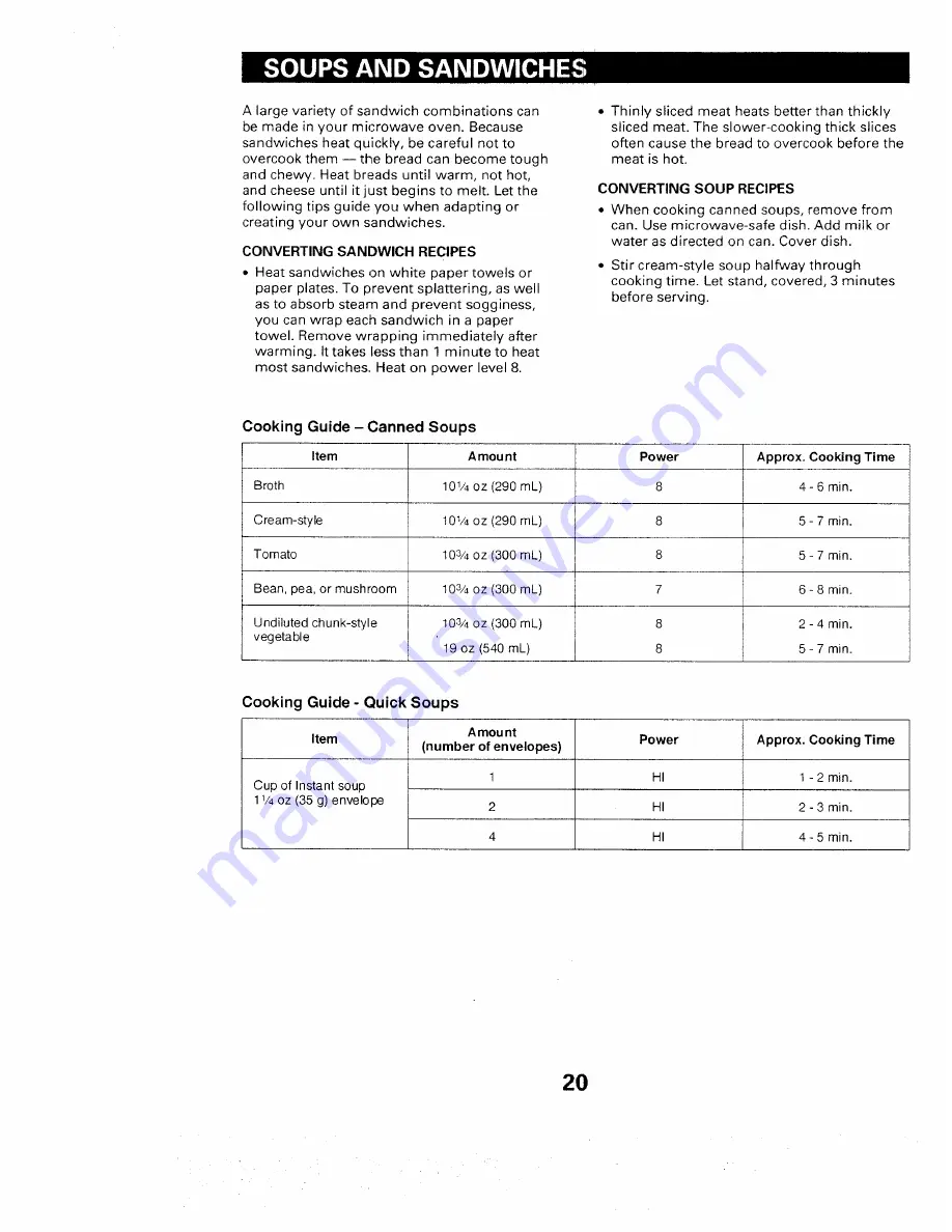 Kenmore 565. 66480 Owner'S Manual Download Page 22