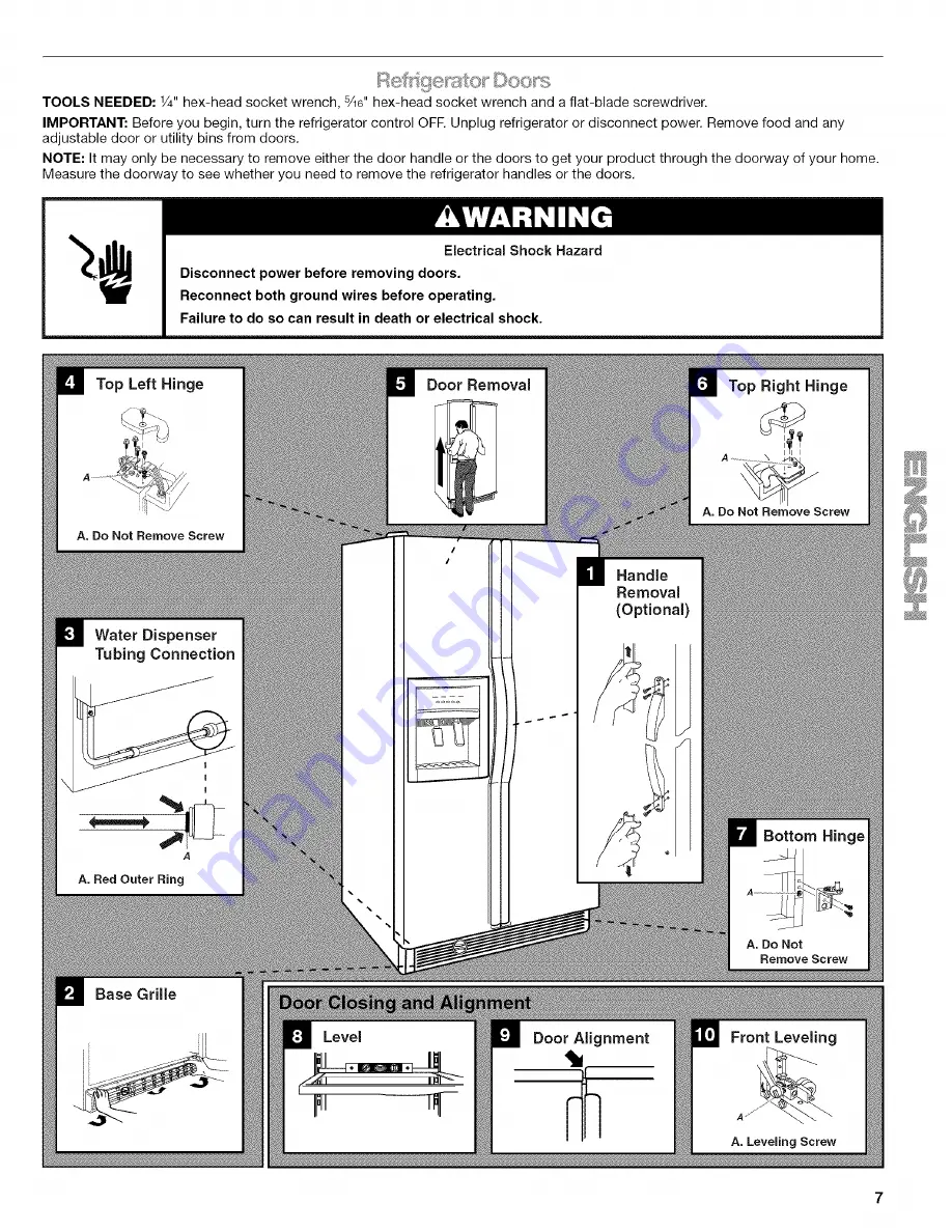 Kenmore 5736 - 25.1 cu. Ft. Refrigerator Скачать руководство пользователя страница 7