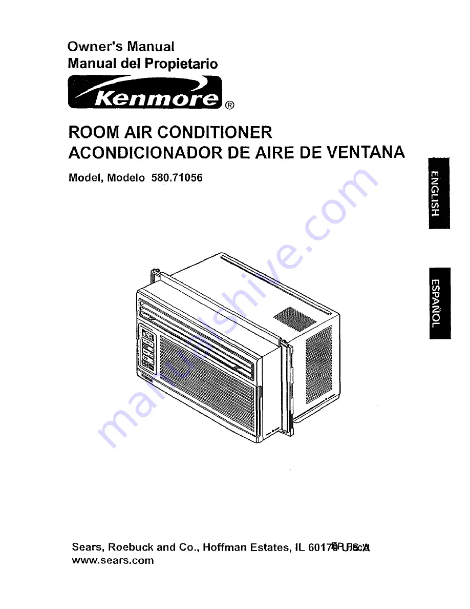 Kenmore 580.71056 Owner'S Manual Download Page 1