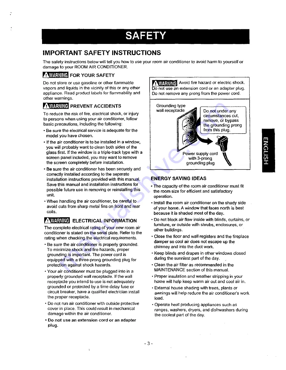 Kenmore 580.71184 Owner'S Manual Download Page 3