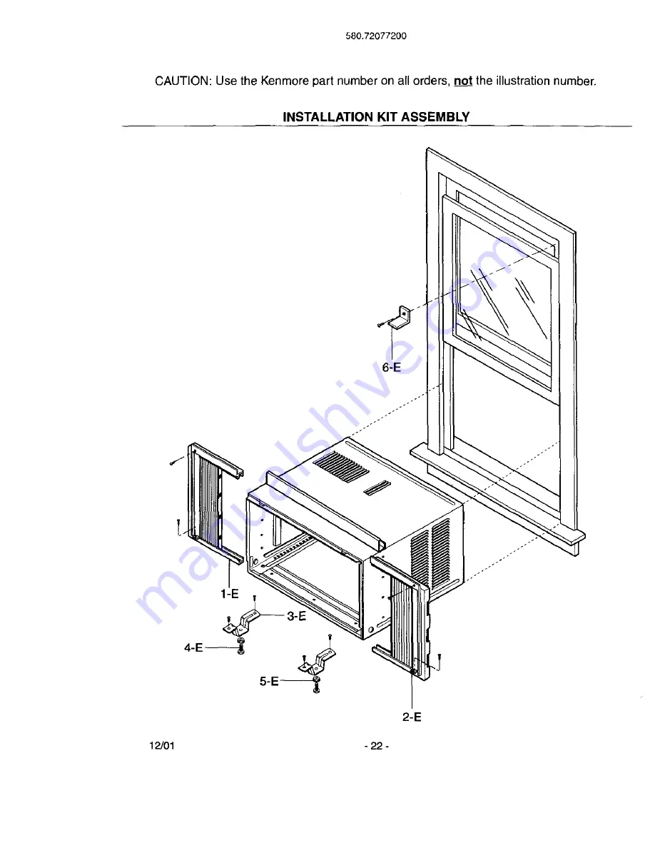 Kenmore 580.72077 Owner'S Manual Download Page 22