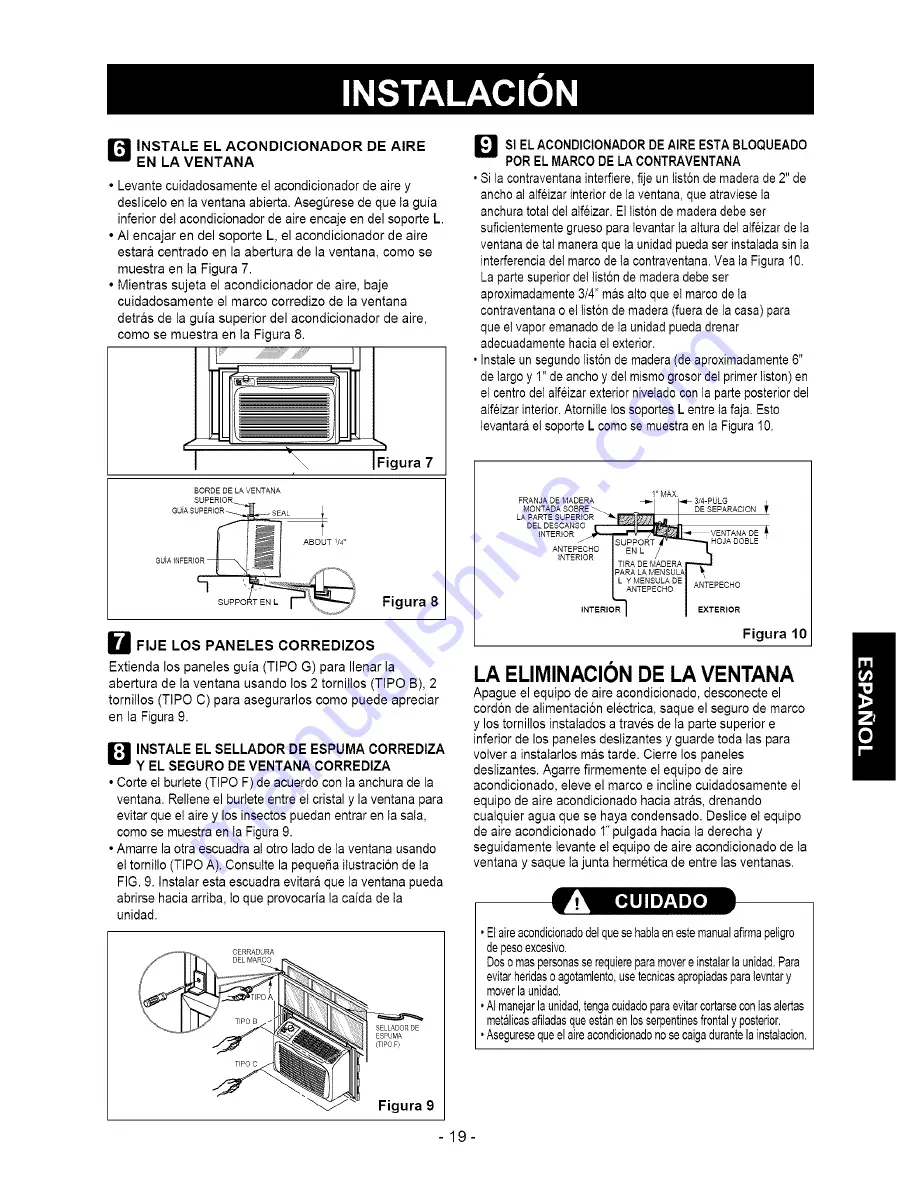 Kenmore 580.74054 Owner'S Manual Download Page 19