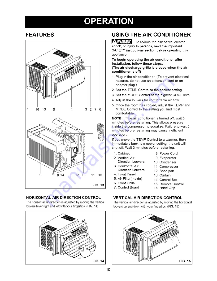 Kenmore 580.74109 Owner'S Manual Download Page 10